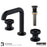 Tryst Solid Brass Matte Black Bathroom Faucet 2