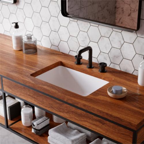 Tryst Solid Brass Matte Black Bathroom Faucet 3