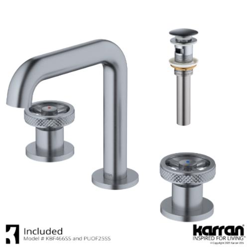 Tryst Solid Brass Stainless Steel Bathroom Faucet 2