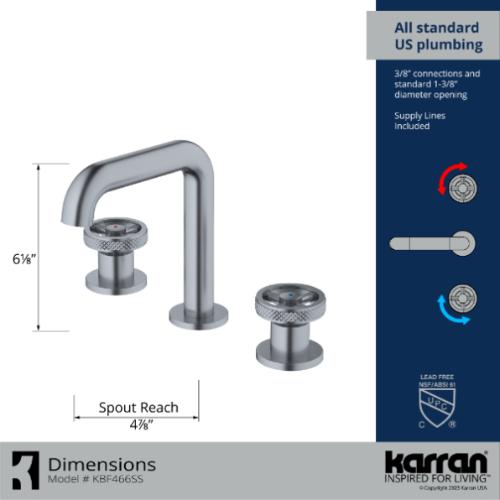 Tryst Solid Brass Stainless Steel Bathroom Faucet 4