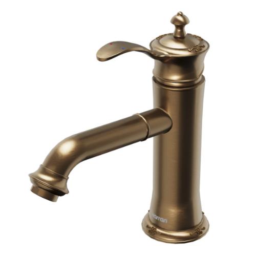 Vineyard Solid Brass Brushed Copper Bathroom Faucet 1