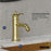 Vineyard Solid Brass Brushed Gold Bathroom Faucet 4