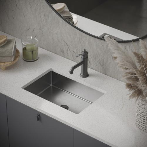 Vineyard Solid Brass Gunmetal Grey Bathroom Faucet 3