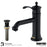 Vineyard Solid Brass Matte Black Bathroom Faucet 2