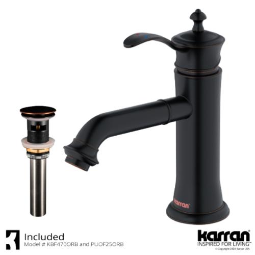 Vineyard Solid Brass Oil Rubbed Bronze Bathroom Faucet 2