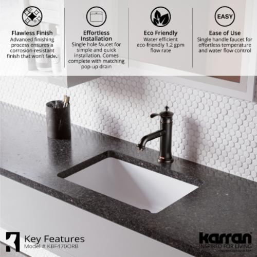 Vineyard Solid Brass Oil Rubbed Bronze Bathroom Faucet 5