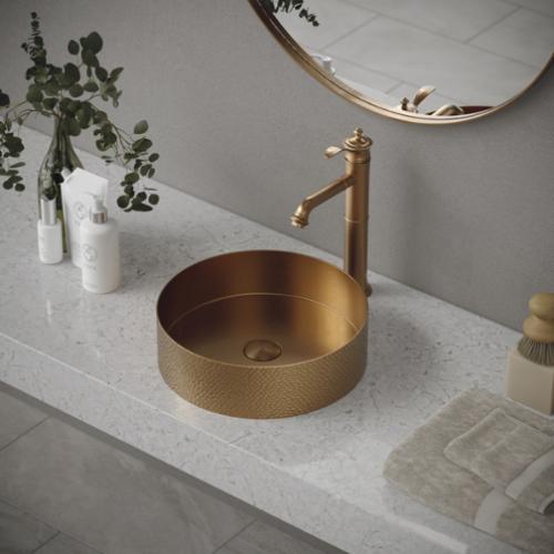 Vineyard Solid Brass Brushed Copper Bathroom Faucet 3