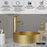 Vineyard Solid Brass Brushed Gold Bathroom Faucet 5