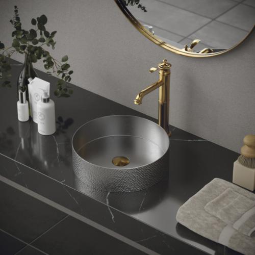 Vineyard Solid Brass Gold Bathroom Faucet 3