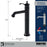 Vineyard Solid Brass Matte Black Bathroom Faucet 4