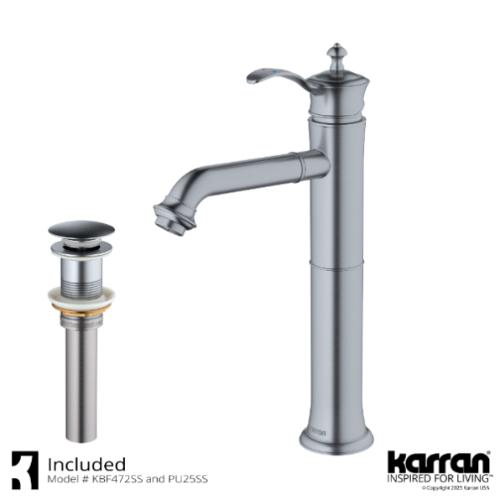Vineyard Solid Brass Stainless Steel Bathroom Faucet 2