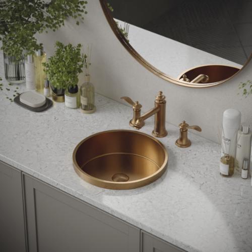 Vineyard Solid Brass Brushed Copper Bathroom Faucet 3