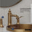 Vineyard Solid Brass Brushed Copper Bathroom Faucet 4