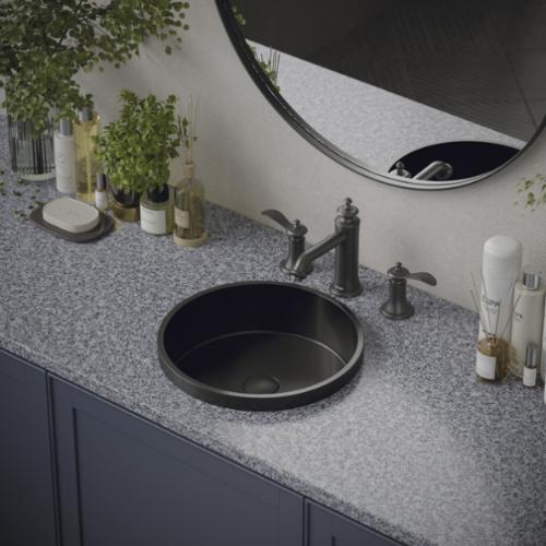 Vineyard Solid Brass Gunmetal Grey Bathroom Faucet 3
