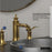 Vineyard Solid Brass Gold Bathroom Faucet 4