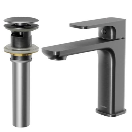 Venda Solid Brass Gunmetal Grey Bathroom Faucet 2