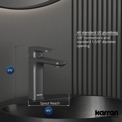 Venda Solid Brass Gunmetal Grey Bathroom Faucet 4