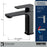 Venda Solid Brass Matte Black Bathroom Faucet 4