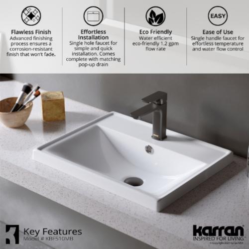 Venda Solid Brass Matte Black Bathroom Faucet 5