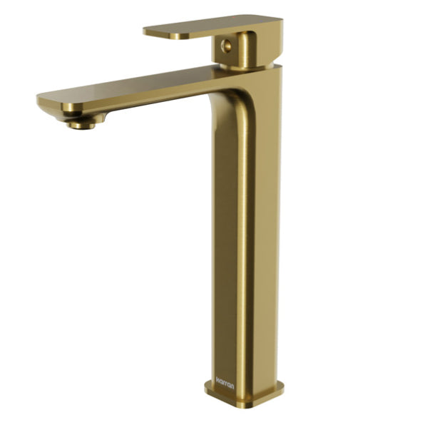 Venda Solid Brass Brushed Gold Bathroom Faucet 1
