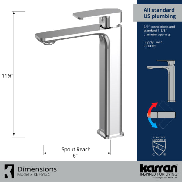 Venda Solid Brass Chrome Bathroom Faucet 4