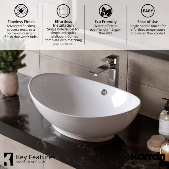Venda Solid Brass Chrome Bathroom Faucet 5