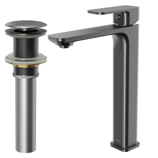Venda Solid Brass Gunmetal Grey Bathroom Faucet 2