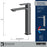 Venda Solid Brass Matte Black Bathroom Faucet 3