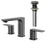 Venda Solid Brass Gunmetal Grey Bathroom Faucet 2