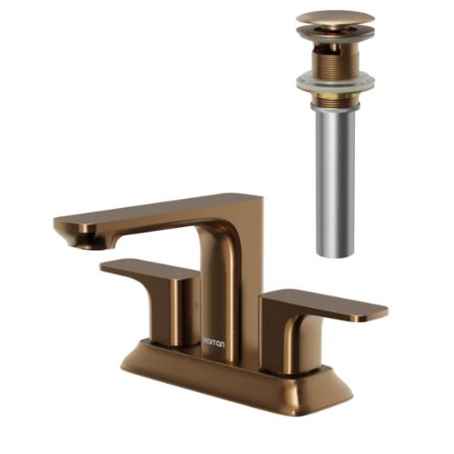 Venda Solid Brass Brushed Copper Bathroom Faucet 2