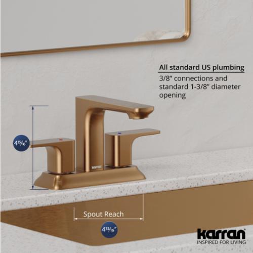 Venda Solid Brass Brushed Copper Bathroom Faucet 4