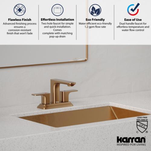 Venda Solid Brass Brushed Copper Bathroom Faucet 5