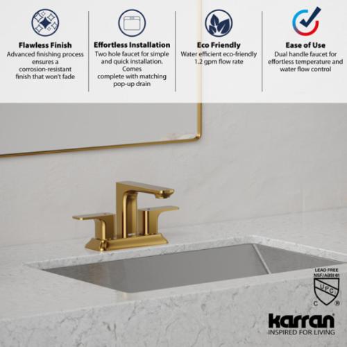 Venda Solid Brass Gold Bathroom Faucet 5