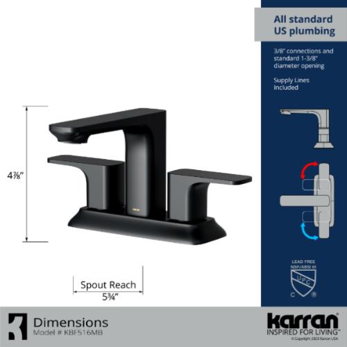 Venda Solid Brass Matte Black Bathroom Faucet 4