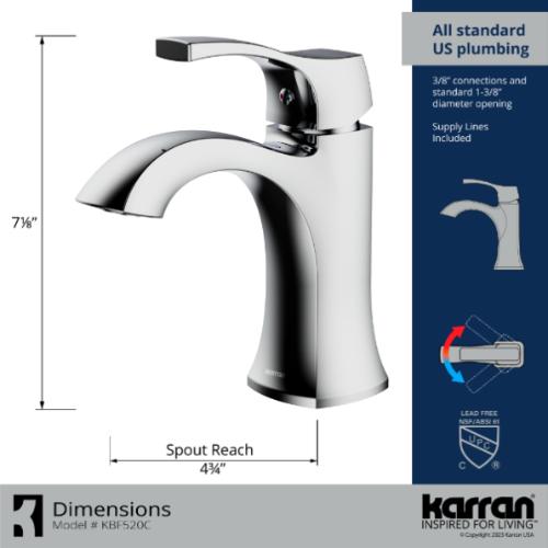 Randburg Solid Brass Chrome Bathroom Faucet 4