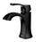 Randburg Solid Brass Matte Black Bathroom Faucet 1