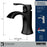Randburg Solid Brass Matte Black Bathroom Faucet 4
