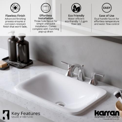 Randburg Solid Brass Chrome Bathroom Faucet 5