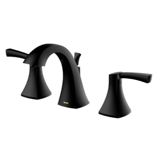Randburg Solid Brass Matte Black Bathroom Faucet 1