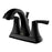Randburg Solid Brass Matte Black Bathroom Faucet 1