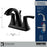 Randburg Solid Brass Matte Black Bathroom Faucet 4