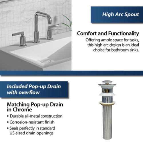 Gillingham Solid Brass Chrome Bathroom Faucet 4
