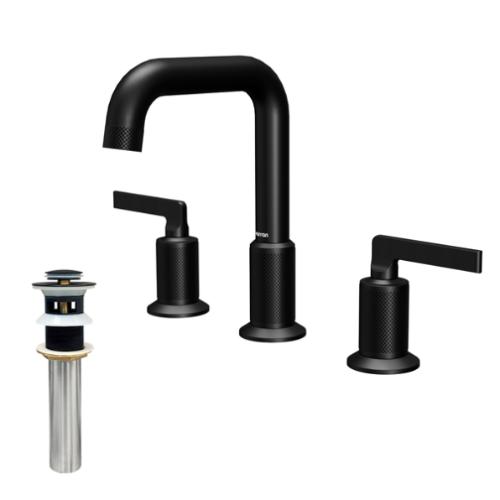 Gillingham Solid Brass Matte Black Bathroom Faucet 2