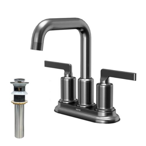 Gillingham Solid Brass Gunmetal Grey Bathroom Faucet 2