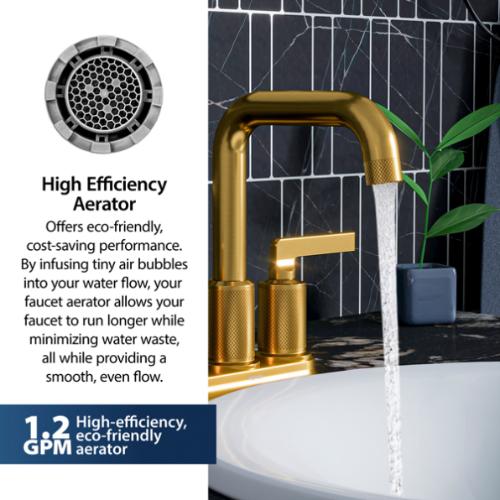 Gillingham Solid Brass Gold Bathroom Faucet 5