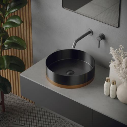 Grantham Solid Brass Gunmetal Grey Bathroom Faucet 2
