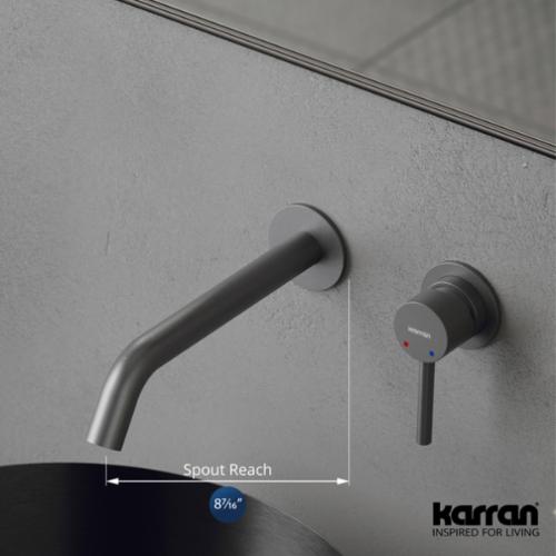 Grantham Solid Brass Gunmetal Grey Bathroom Faucet 3