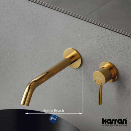 Grantham Solid Brass Gold Bathroom Faucet 3