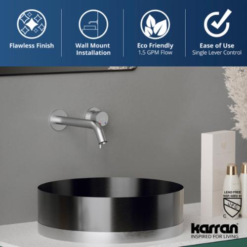 Grantham Solid Brass Stainless Steel Bathroom Faucet 4
