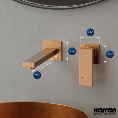 Alberton Solid Brass Brushed Copper Bathroom Faucet 3